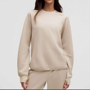 Lululemon Athletica Cream Crew Neck Sweater